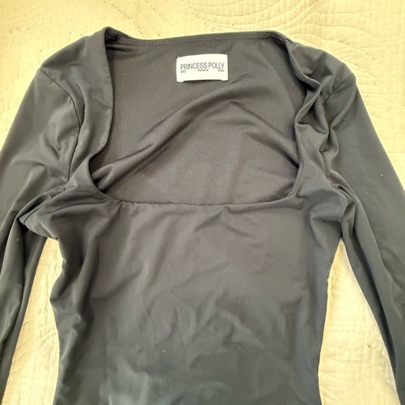 PRINCESS POLLY Elegant Black Long Sleeve Dress - Picture 7 of 10